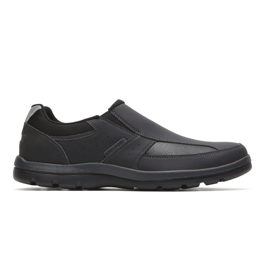 Rockport Mens Get Your Kicks - Slip-On Black - XUZ146359